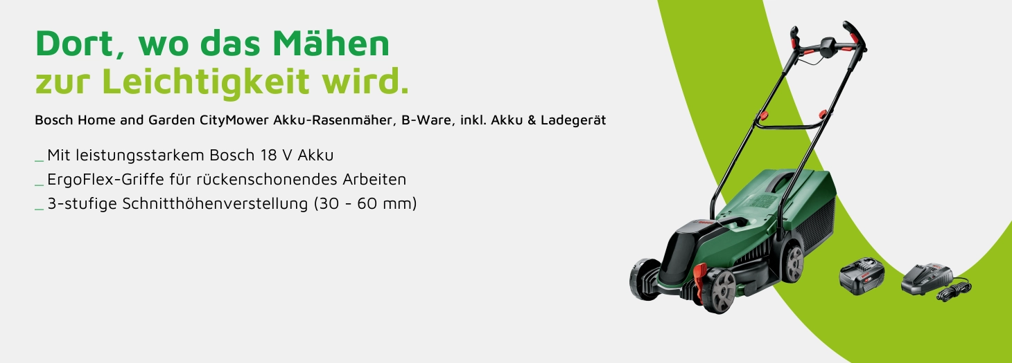 Teaser Bosch Home and Garden CityMower 18V