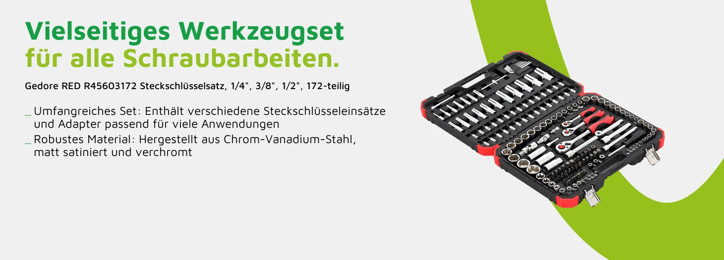 Teaser Gedore RED R45603172 Steckschlüsselsatz
