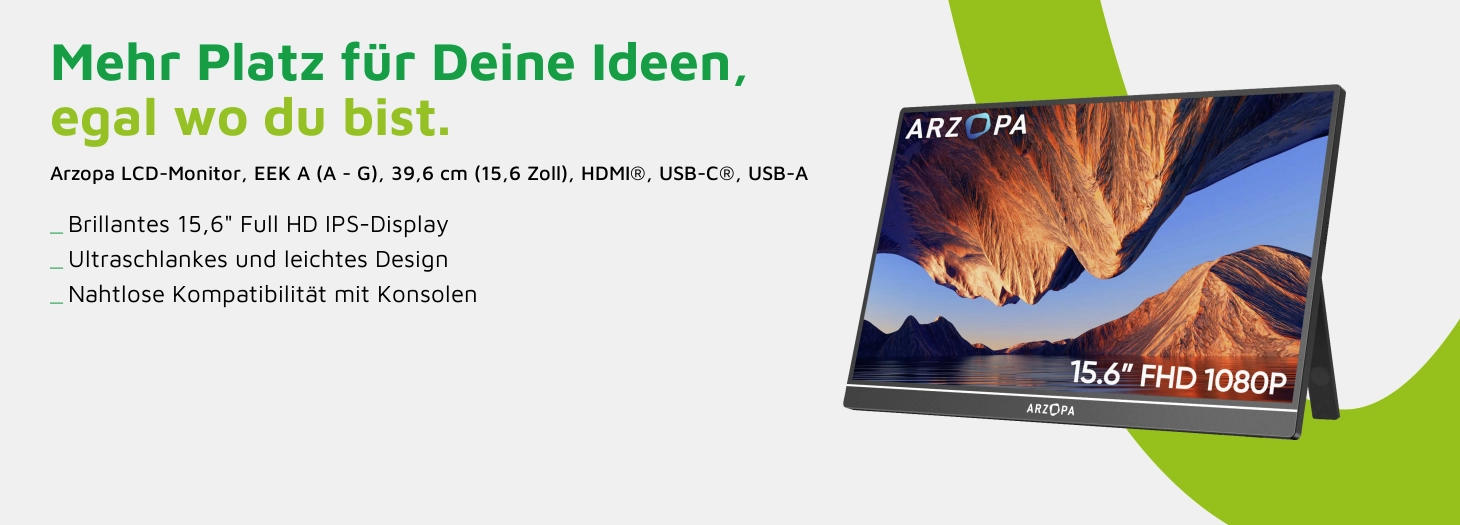 Teaser Arzopa LCD-Monitor