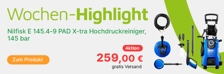 Nilfisk E 145.4-9 PAD X- tra Hochdruckreiniger 145 bar Kaltwasser