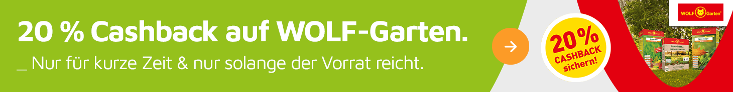 Teaser WOLF-Garten Cashback 2026