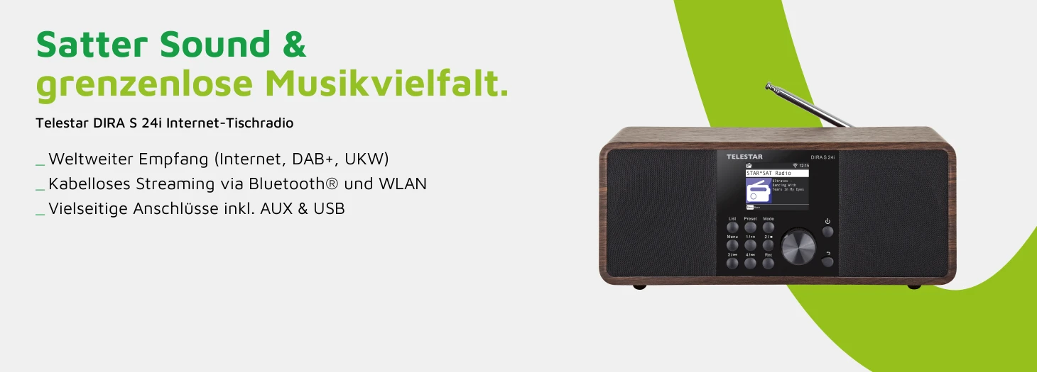 Teaser Telestar DIRA S 24i Internet Tischradio