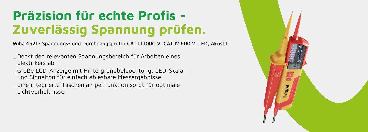 Teaser Wiha 45217 Spannungs- und Durchgangsprüfer