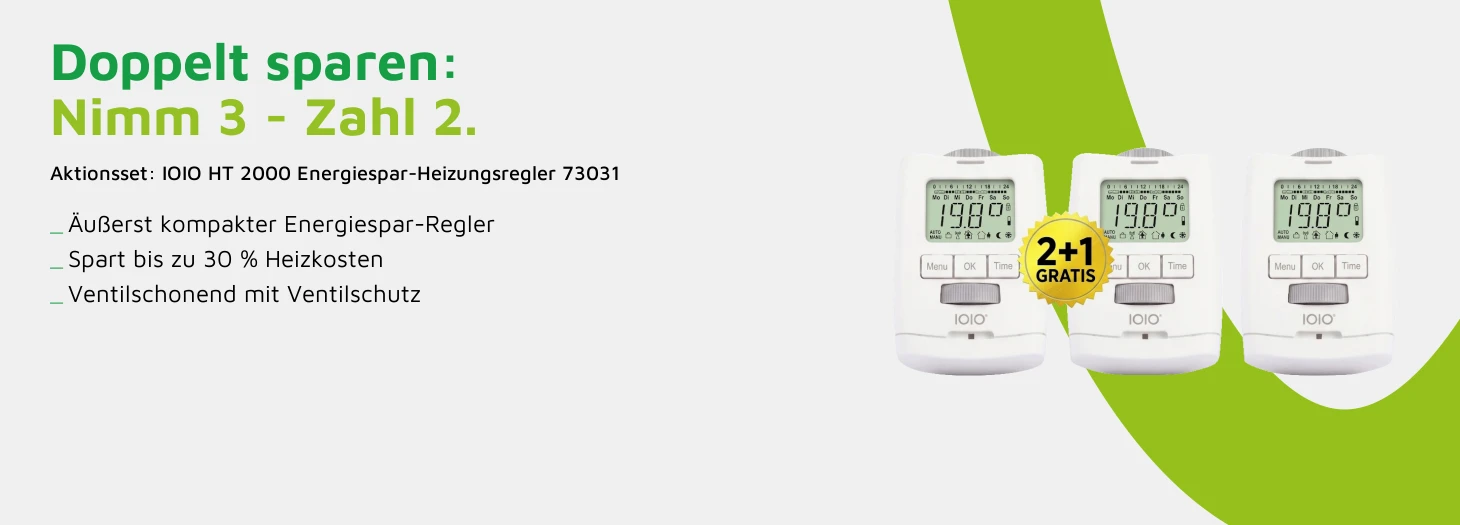 Teaser IOIO Set - 3x HT 2000 Energiespar-Heizungsregler