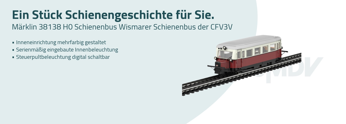 Teaser Märklin 38138 H0 Schienenbus CVT34