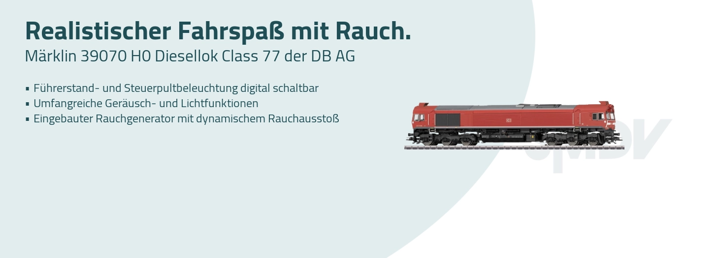 Teaser Märklin 39070 H0 Diesellok Class 77 der DB AG