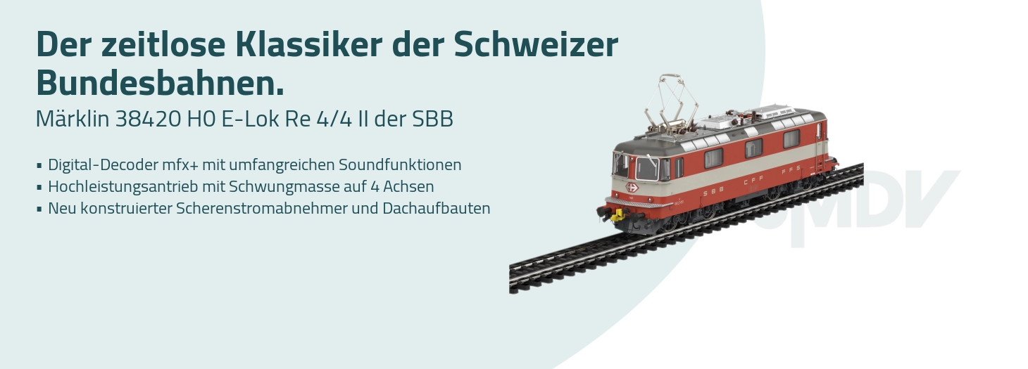 Teaser Märklin 38420 H0 E-Lok Re 4/4 II der SBB