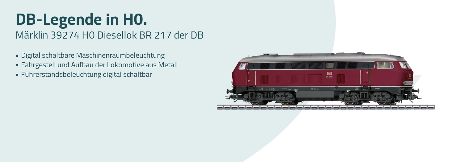 Teaser Märklin 39274 H0 Diesellok BR 217 der DB