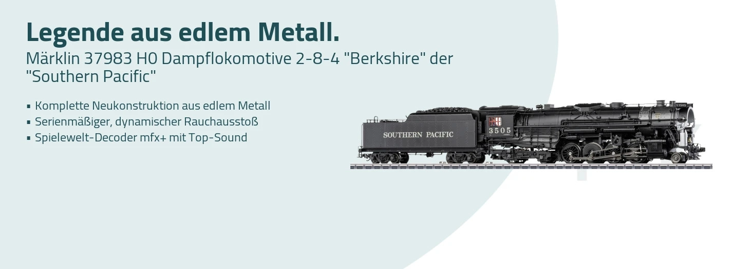 Teaser Märklin 37983 H0 Dampflokomotive 2-8-4 