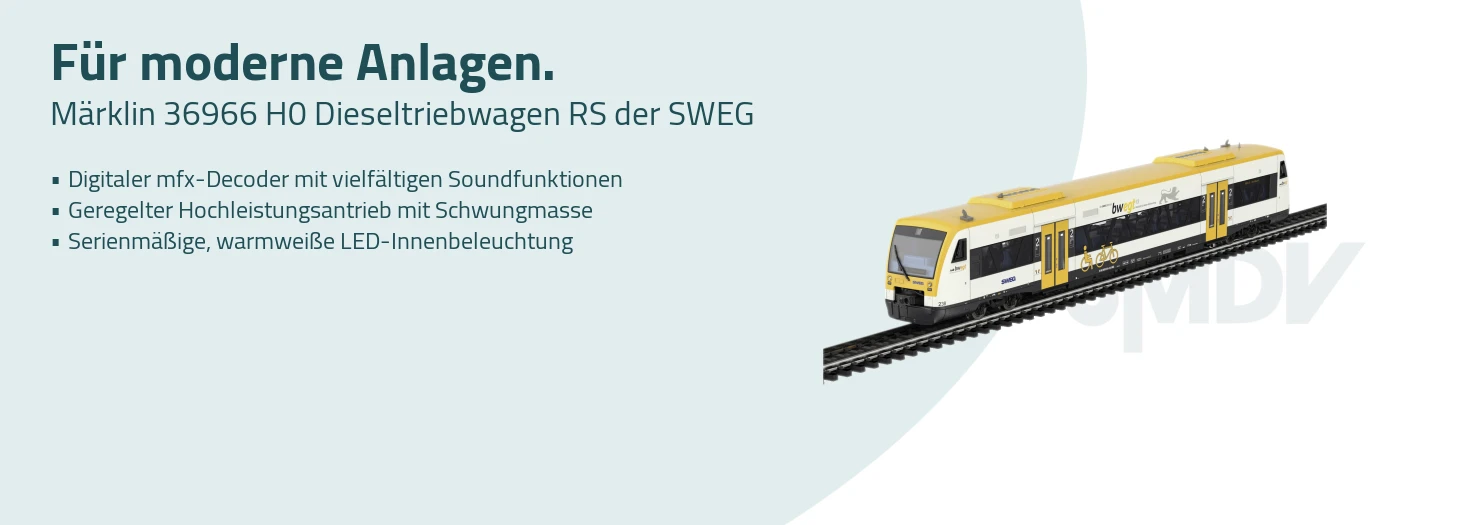 Teaser Märklin 36966 H0 Dieseltriebwagen RS