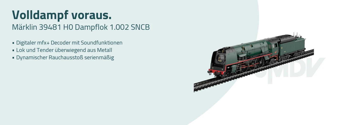 Teaser Märklin 39481 H0 Dampflok