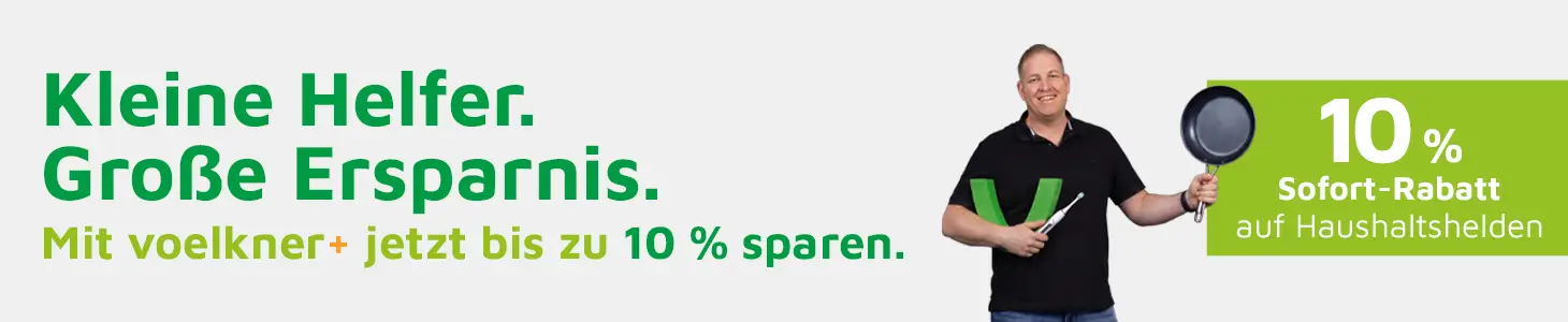 10 % Rabatt auf Haushaltshelden für voelkner+ Kunden