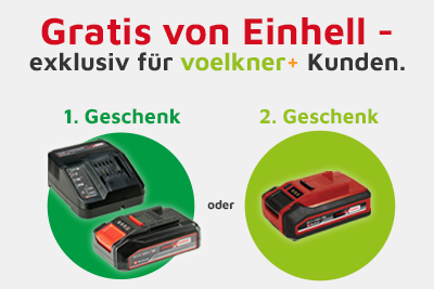 Du hast die Wahl - 2 GRATIS Einhell-Artikel!