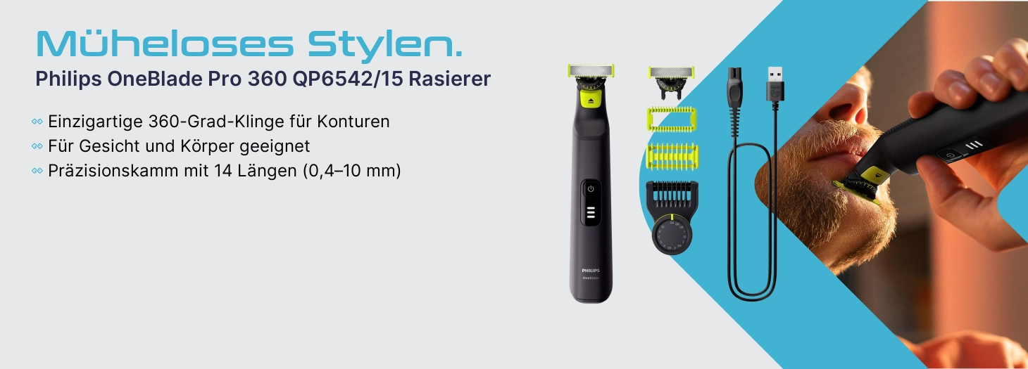 Teaser Philips OneBlade Pro 360