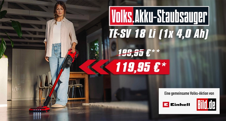Einhell Volks-Akku-Staubsauger Detail
