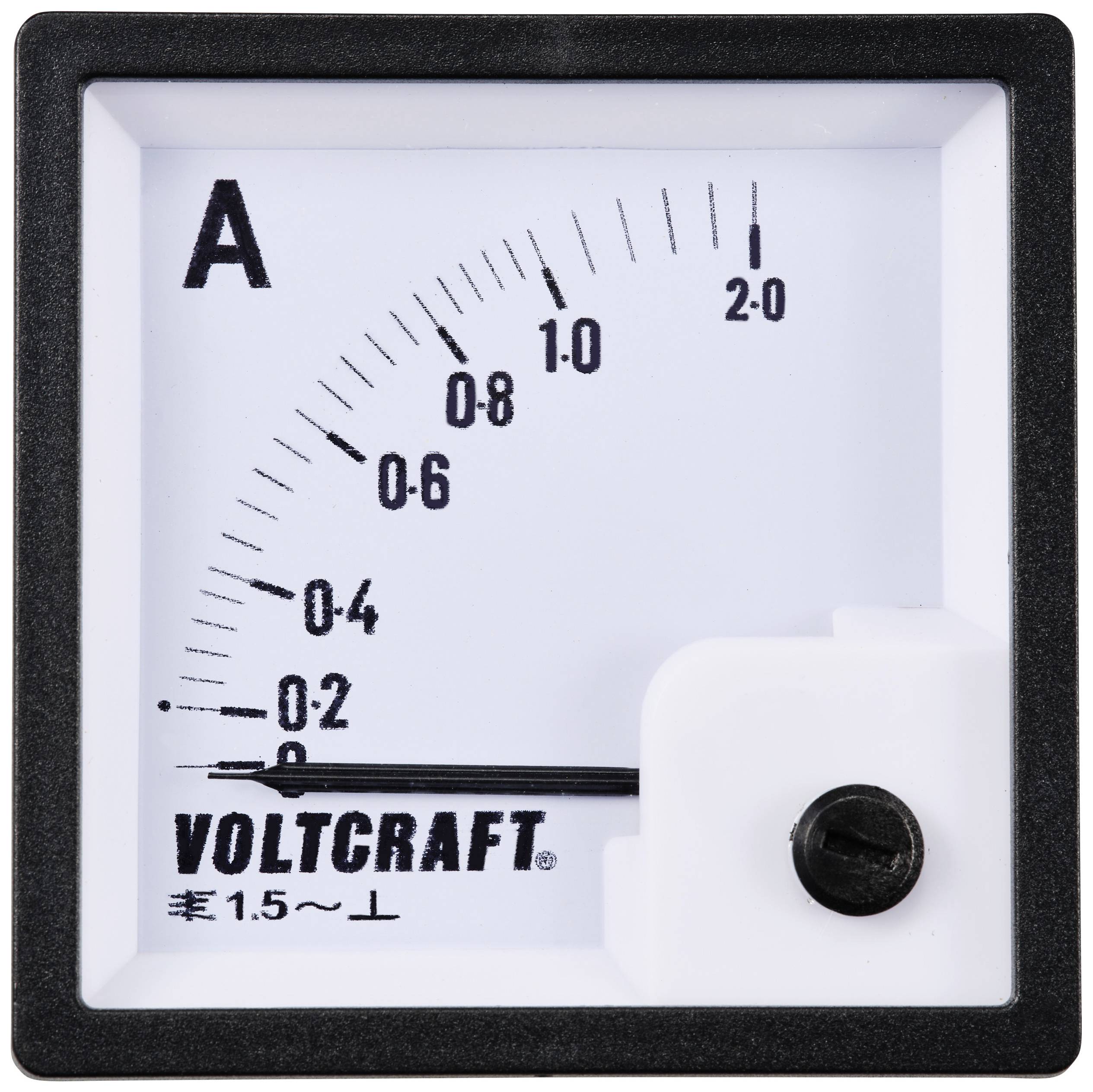 VOLTCRAFT AM-72X72/1A AM-72X72/1A Analogue panel-mounted measuring device AM-72X 72/1 A 1 A Moving iron