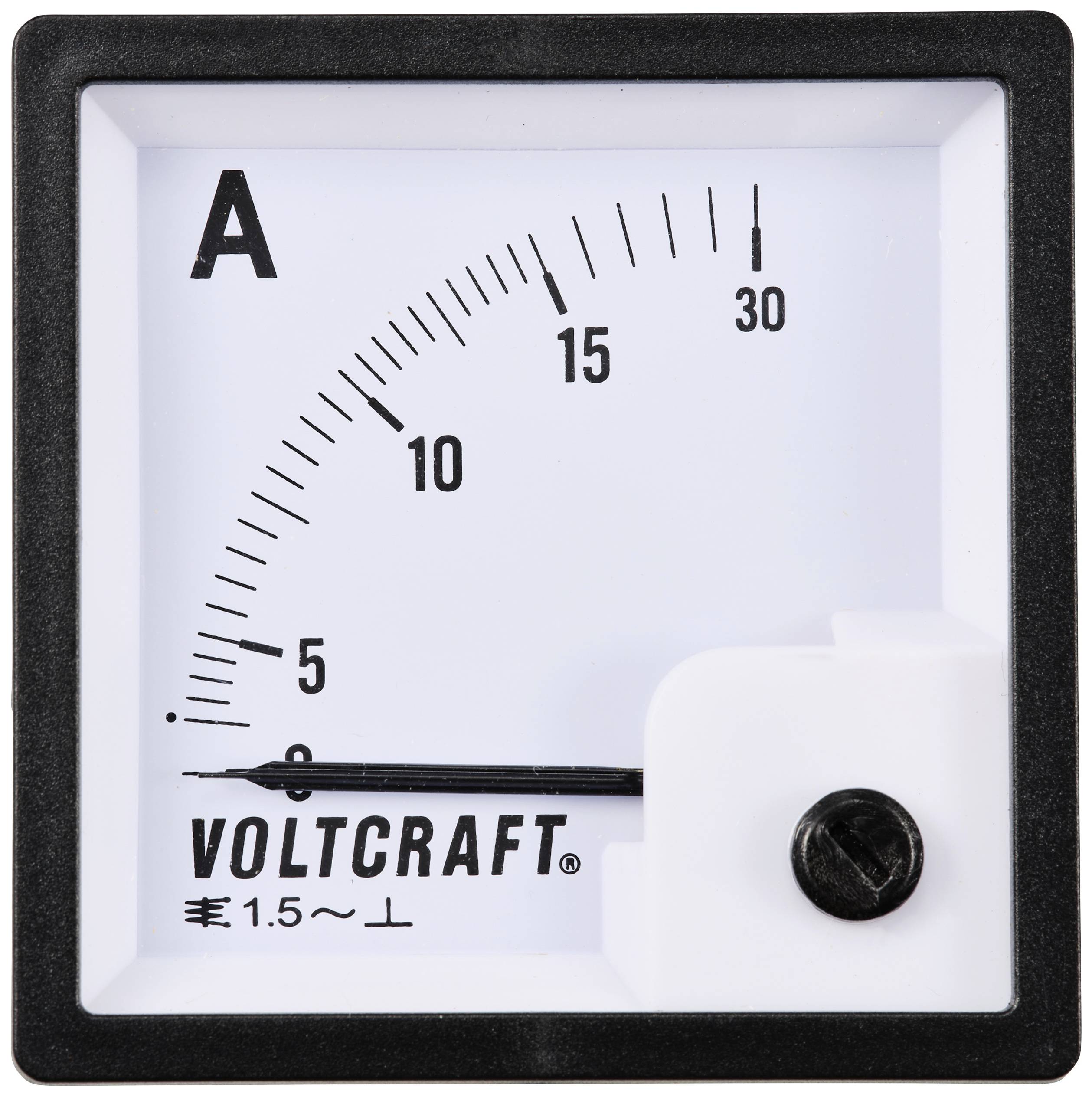 VOLTCRAFT AM-72X72/15A AM-72X72/15A Analogue panel-mounted measuring device AM-72X 72/15 A 15 A Moving iron