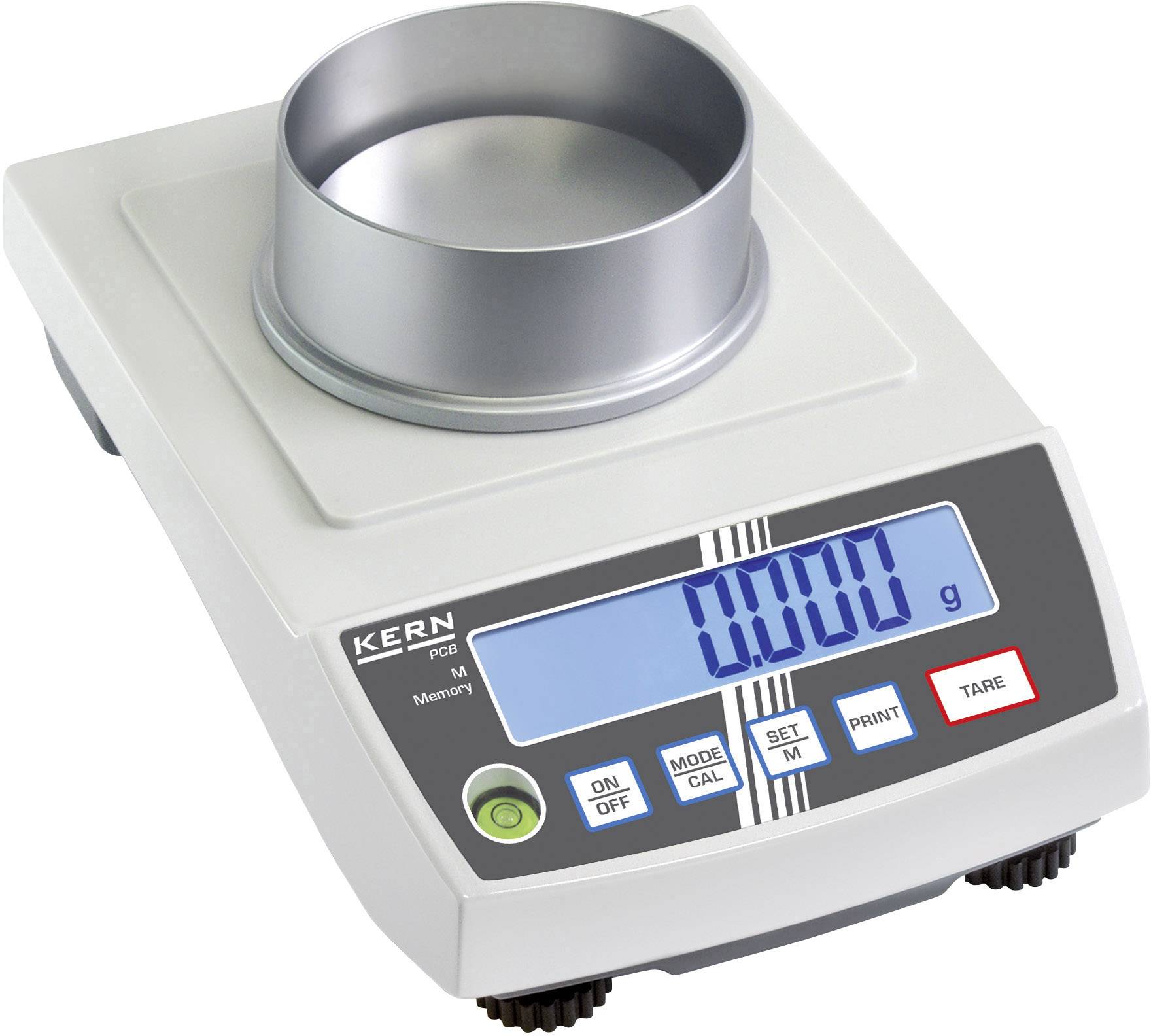 Kern PCB 250-3 Precision scales Weight range 250 g Readability 0.001 g mains-powered, battery-powered, rechargeable Silver