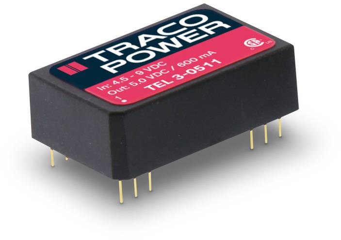TracoPower TEL 3-2412 DC/DC converter (print) 24 V DC 12 V DC 250 mA 3 W No. of outputs: 1 x Content 1 pc(s)