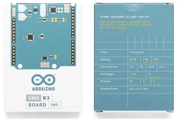 Arduino A000073 Uno Rev3 SMD Microcontroller Board
