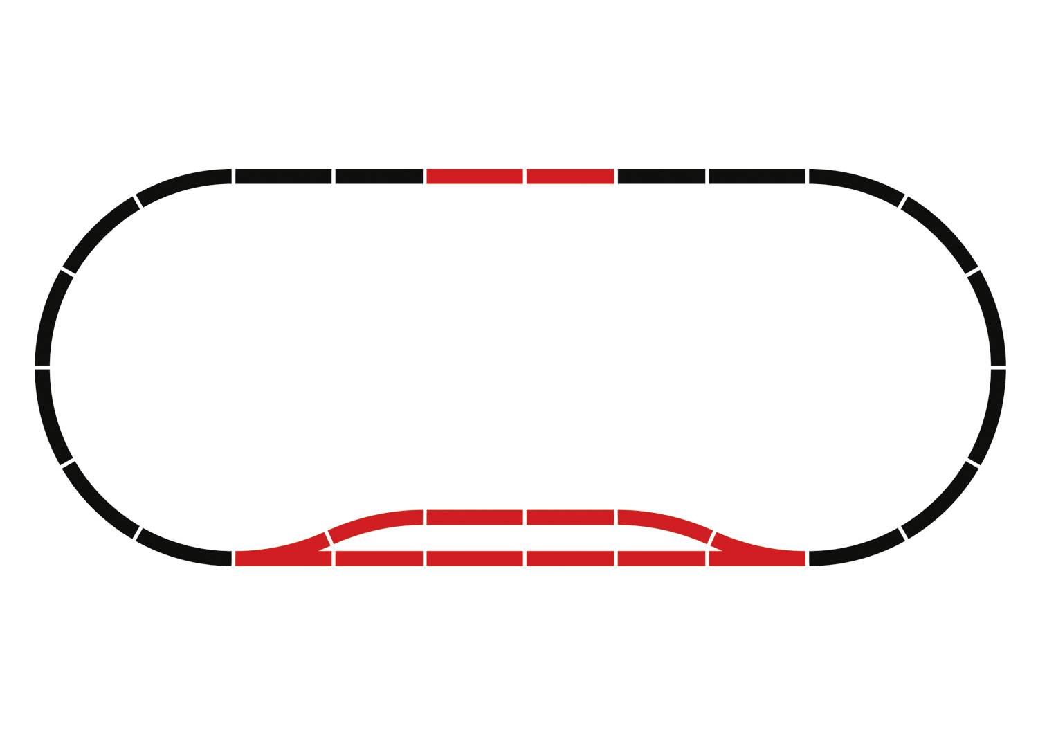 H0 Märklin C (incl. track bed) 24902 Expansion set C2