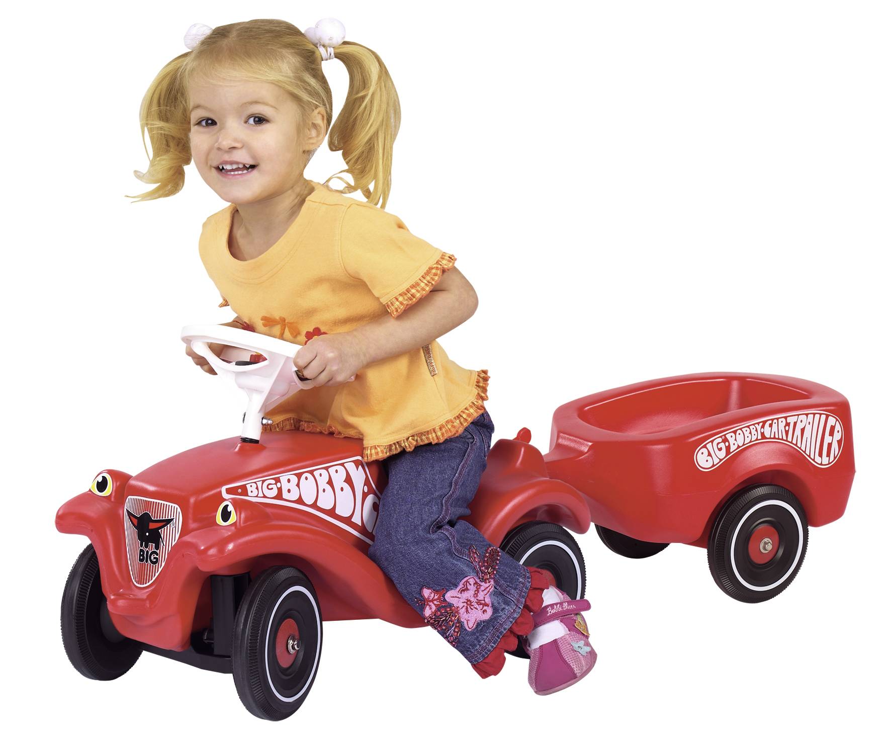 BIG Bobby-Car trailer red