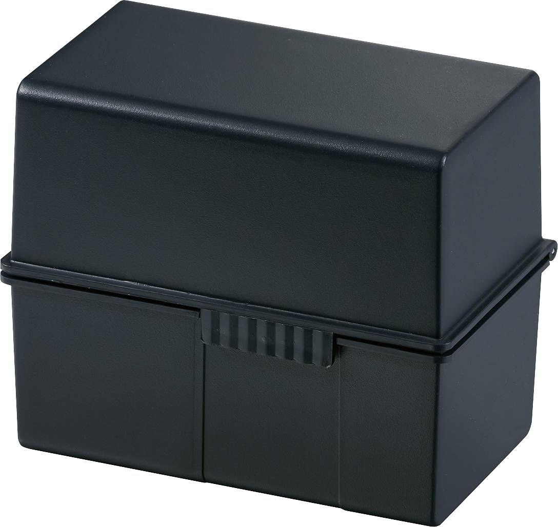HAN 976-13 Card index box Black No. of cards (max.): 400 cards A6 landscape