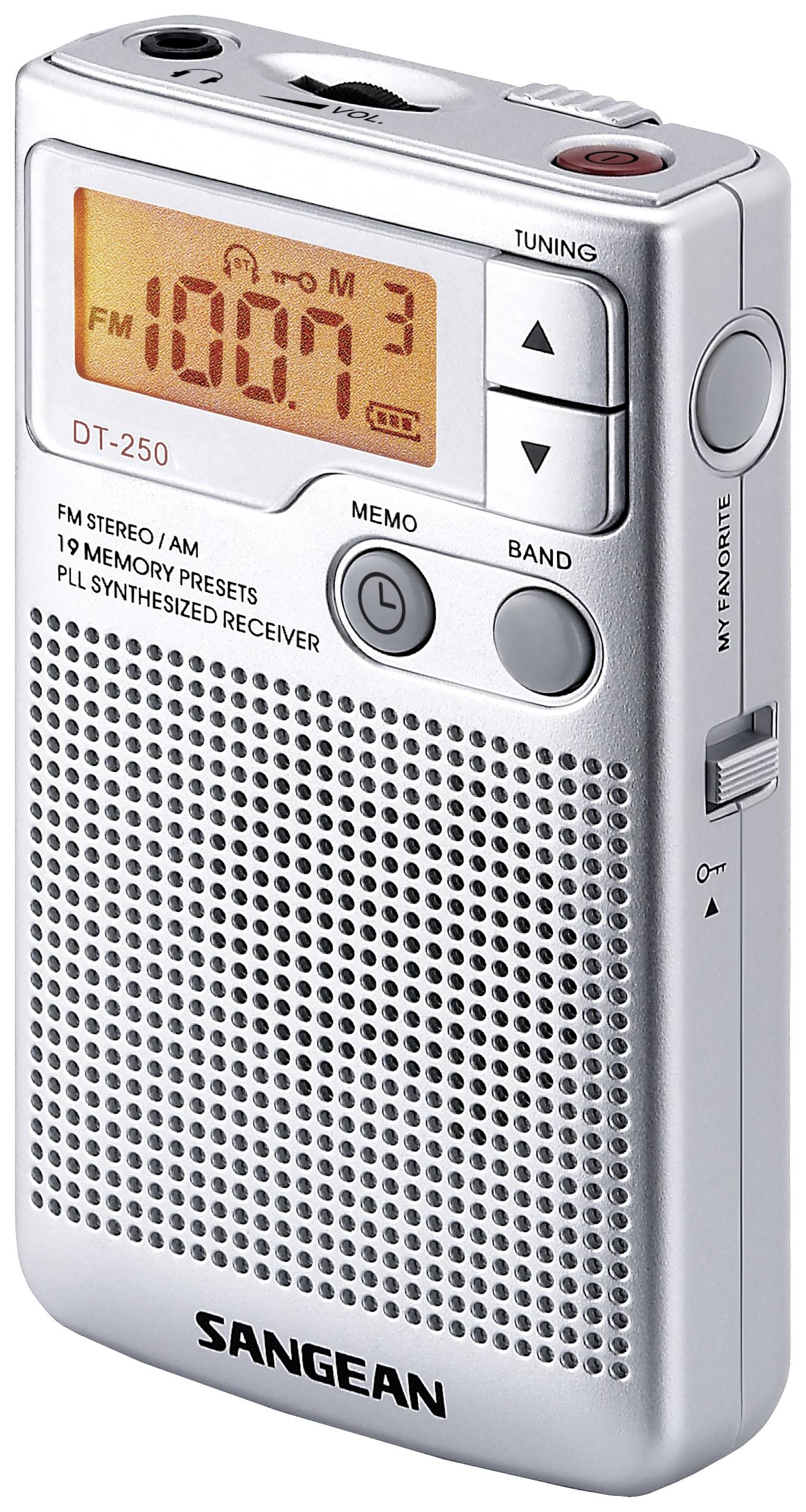 Sangean Pocket 250 Pocket radio FM, AM Silver