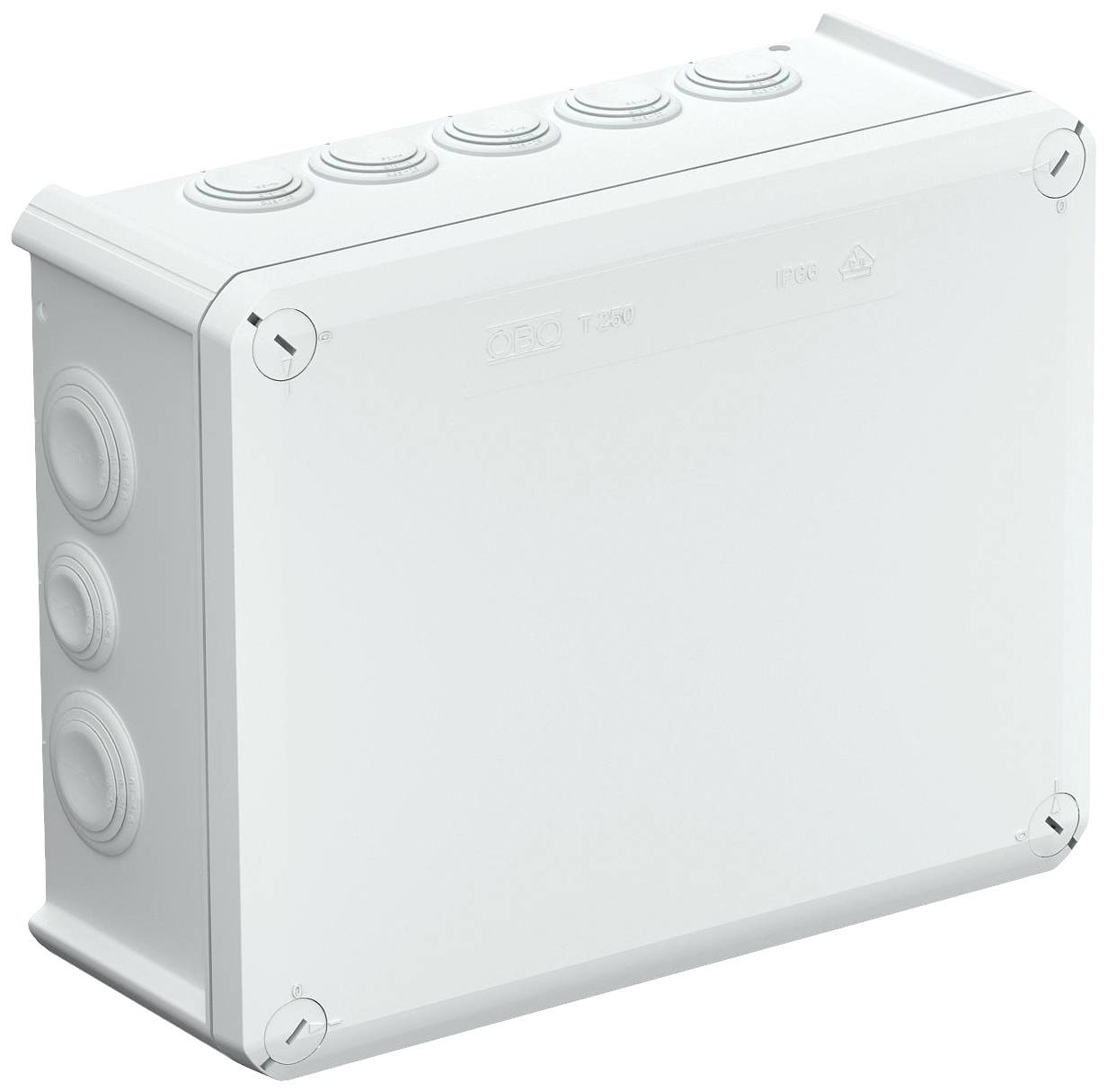 OBO Bettermann 2007109 Junction box (L x W x H) 240 x 190 x 95 mm Grey-white (RAL 7035) IP66 1 pc(s)