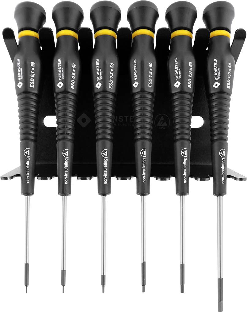 Bernstein Tools for Electronics ESD Screwdriver set 6-piece Allen