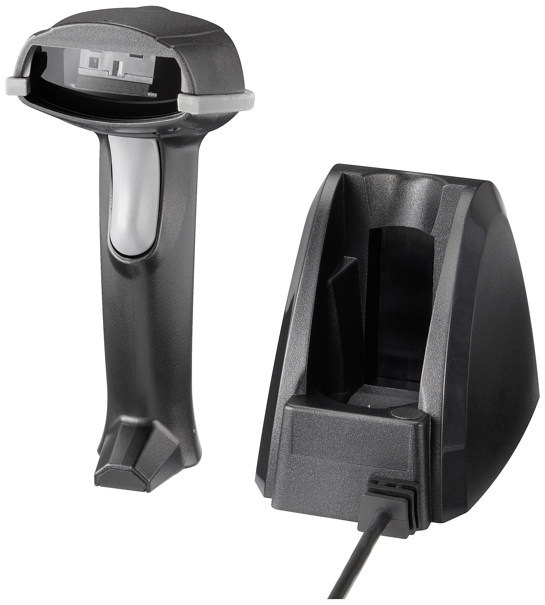 Renkforce LS6300BU USB-Kit Barcode scanner Bluetooth® 1D Laser Black Hand-held Bluetooth, USB