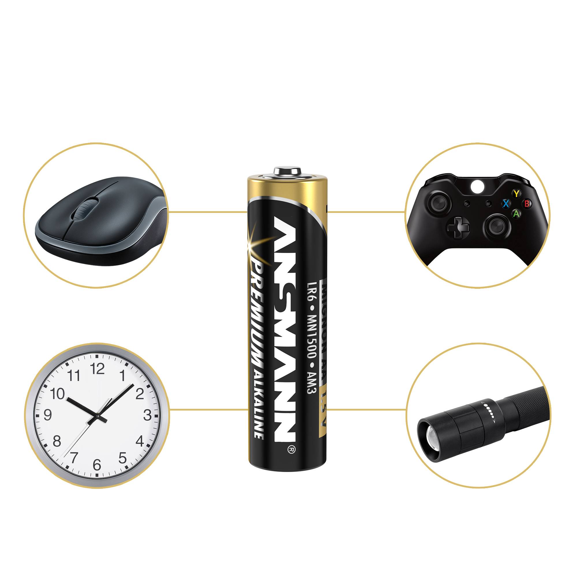 Ansmann LR06 AA battery Alkali-manganese 1.5 V 44 pc(s)