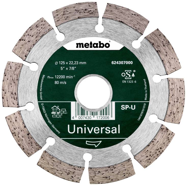 Metabo 624307000 Diamond cutting disc Diameter 125 mm 1 pc(s)