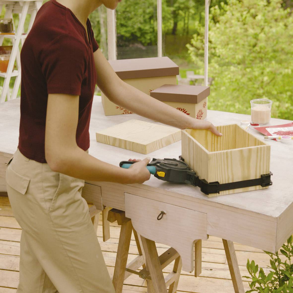 One-hand frame band clamp Wolfcraft 3681000