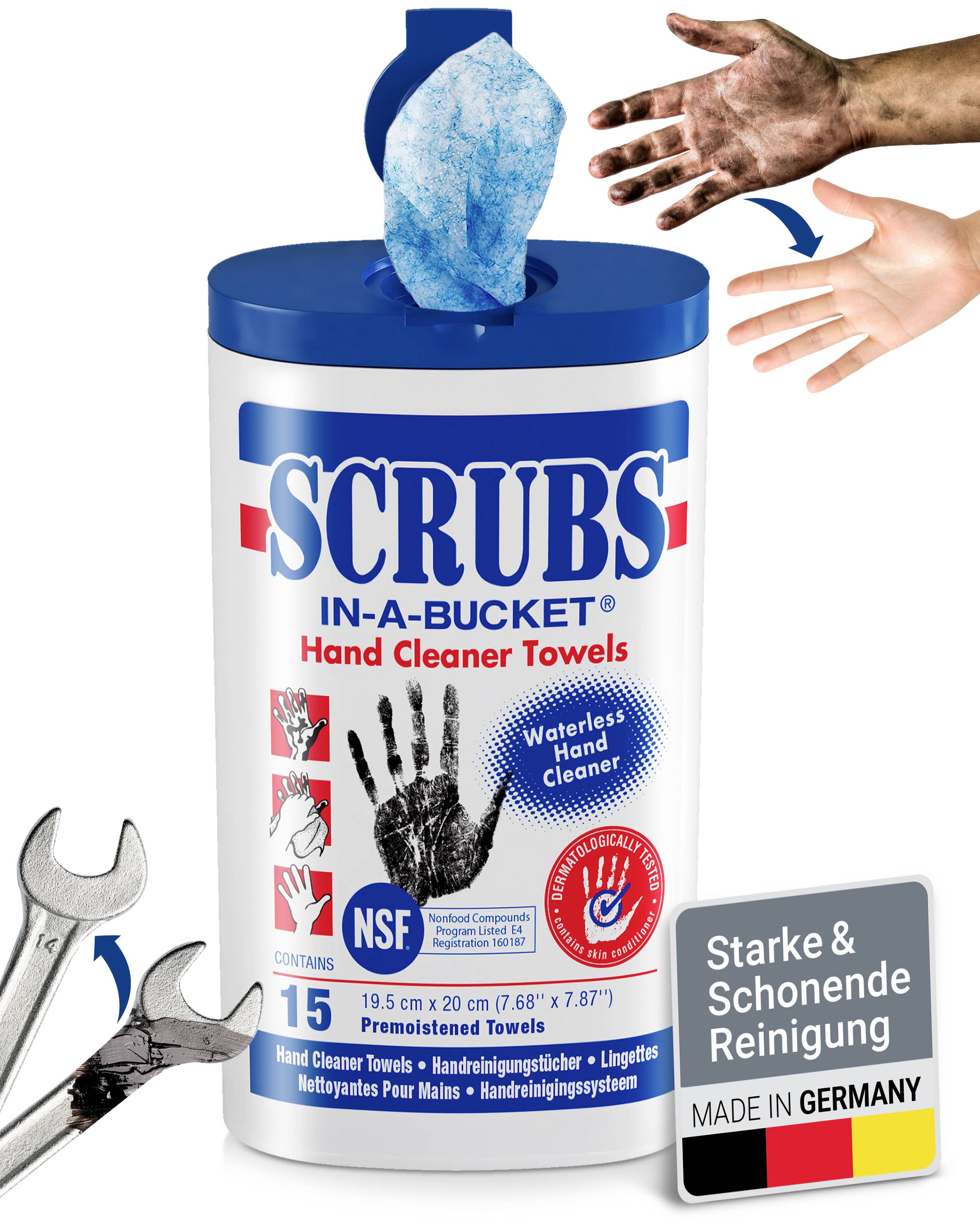 Scrubs In-a-Bucket 42215 Hand wipes 15 pc(s)