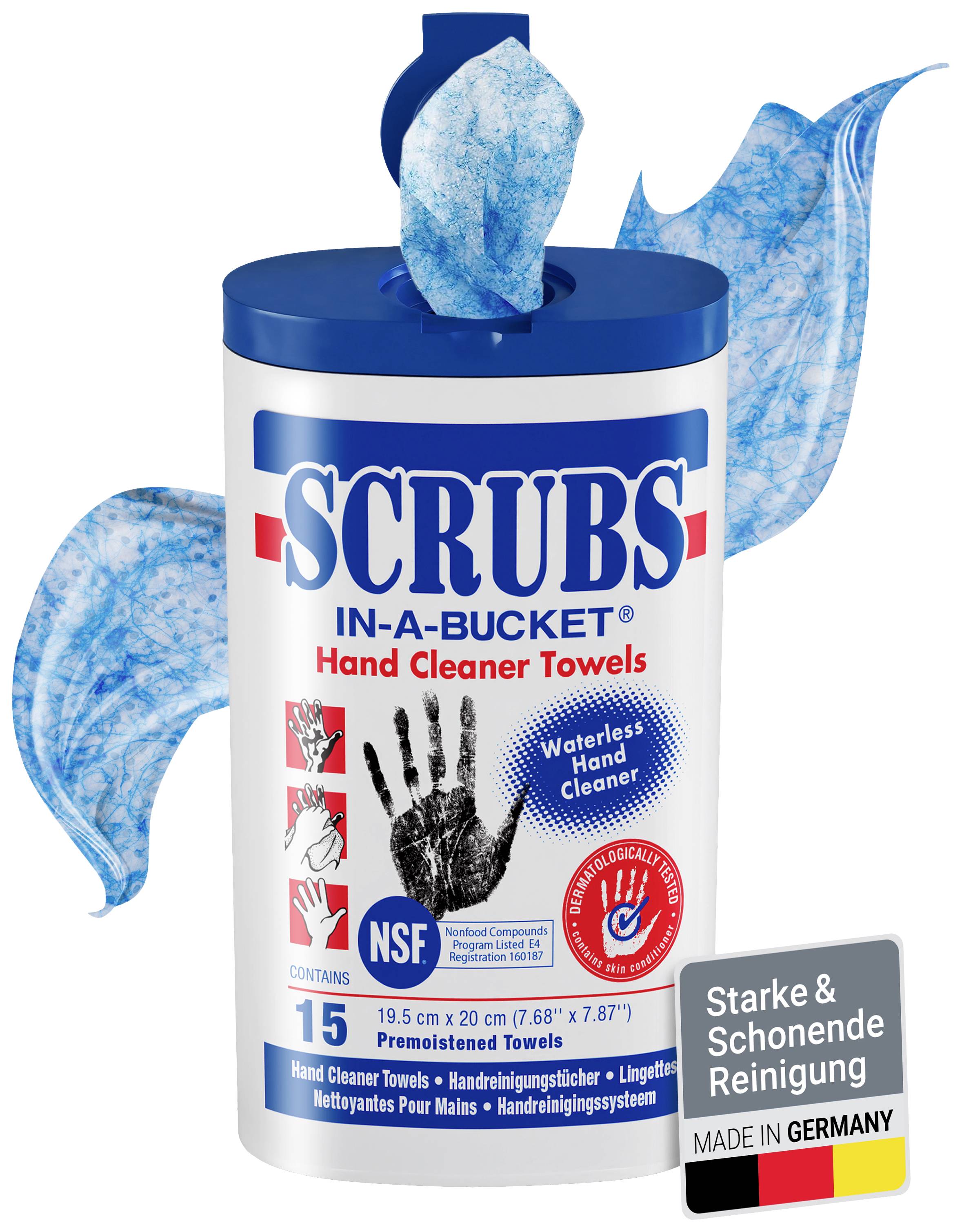 Scrubs In-a-Bucket 42215 Hand wipes 15 pc(s)