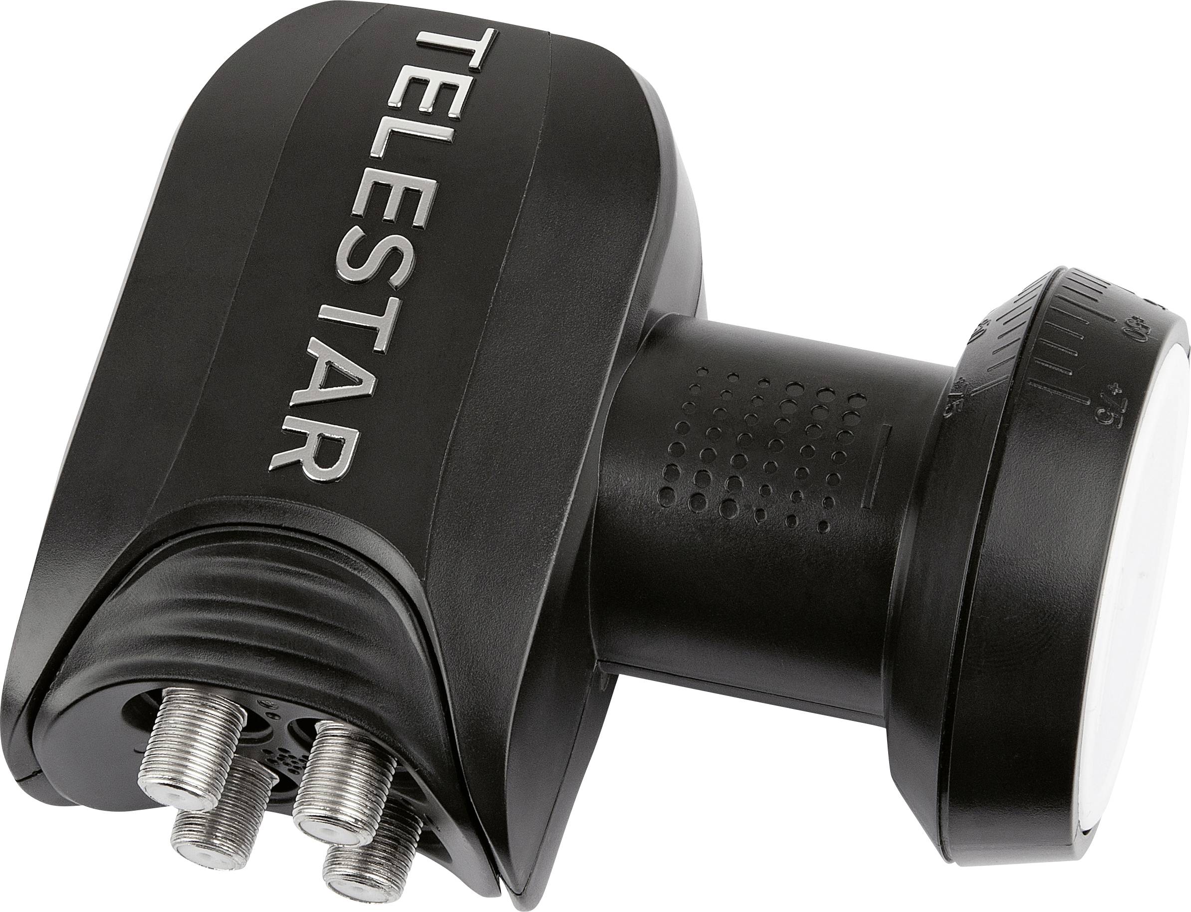 Telestar SkyQuad HC Quad LNB No. of participants: 4 LNB feed size: 40 mm weatherproof, with switch Black, Light grey