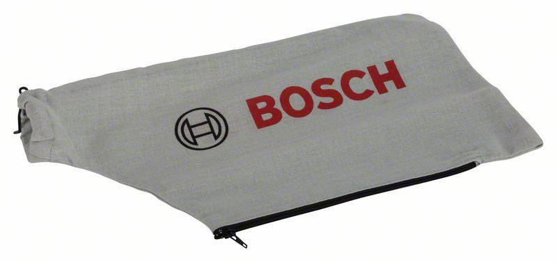 Grey dust bag with zip, printed with black Bosch logo and red 'BOSCH' lettering, suitable for hand tools.