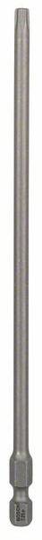 A long, cylindrical metal rod with a hexagonal base, potentially a tool component or attachment.