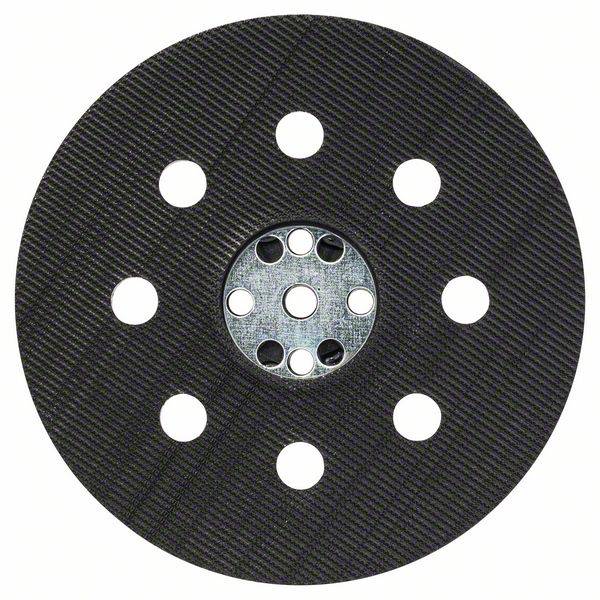Grinding disc with ten holes, suitable for mounting on grinding machines, for efficient grinding and dust extraction.