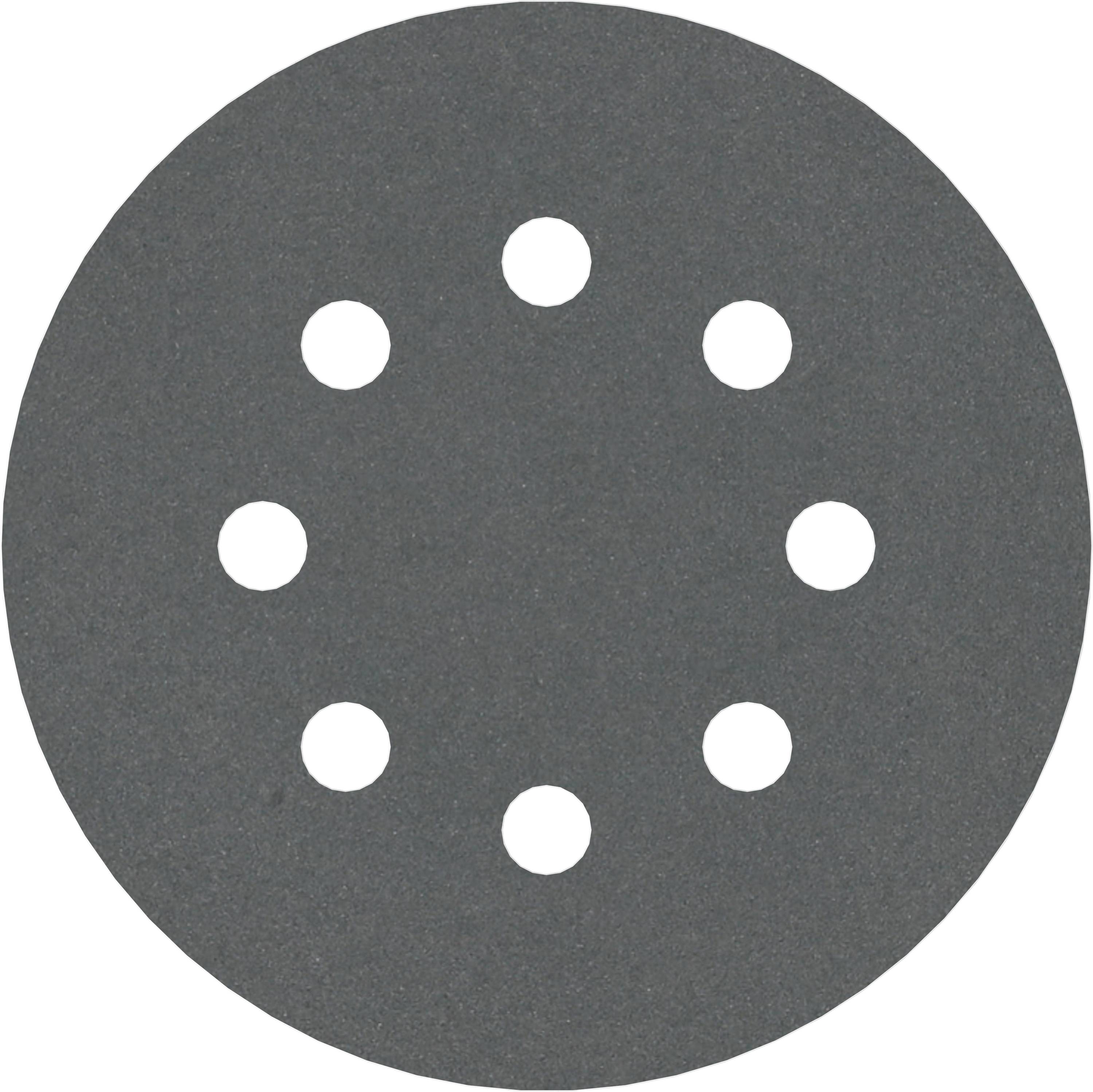 Round grinding disc with nine evenly distributed holes, suitable for grinding machines.