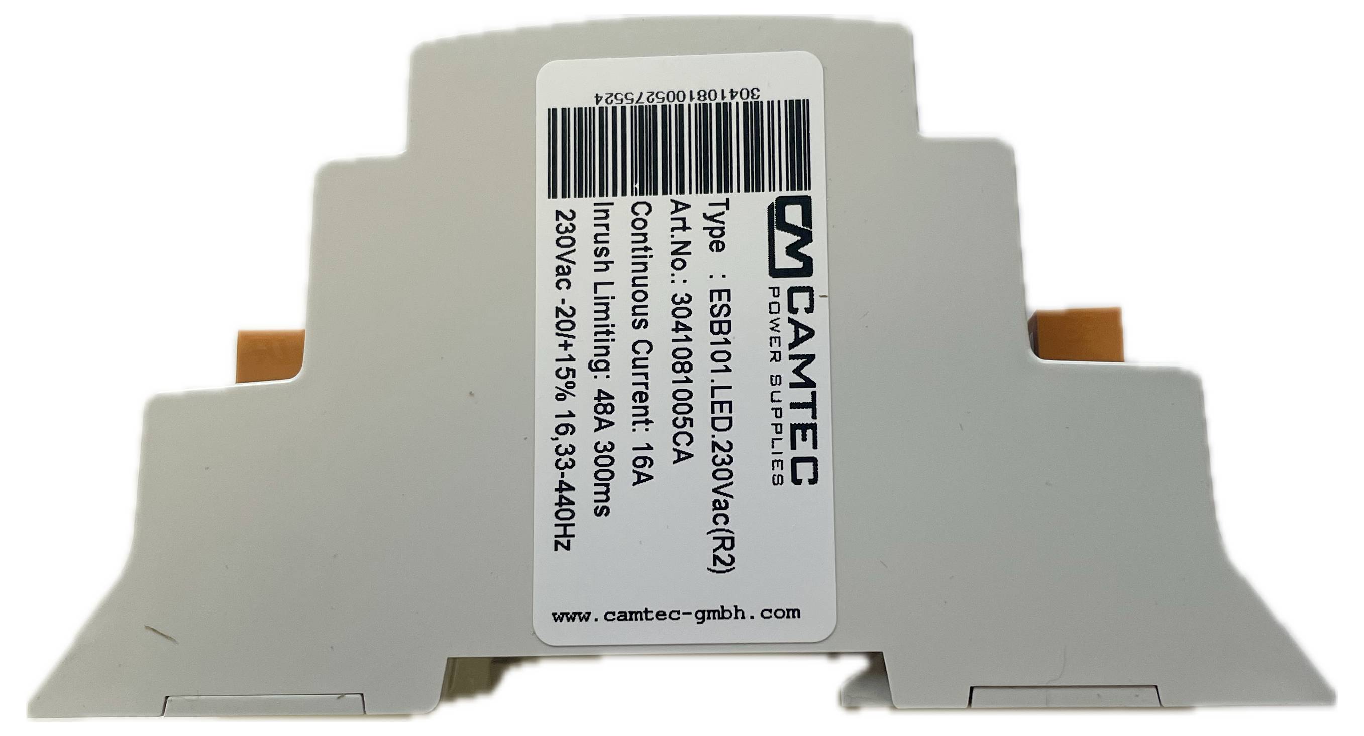 Camtec 3041081005 Switch-on current limiter 16 ⅓ - 440 Hz ESB101.LED