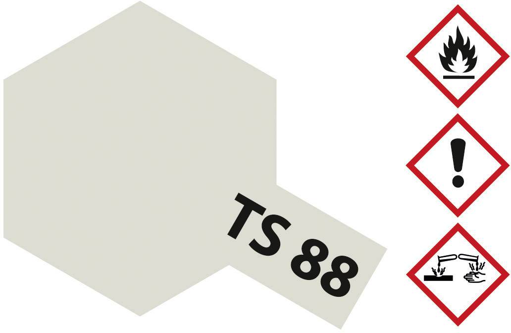 Grey hexagon with the inscription 'TS 88' and three hazard symbols: Flame, Exclamation Mark, Corrosive.