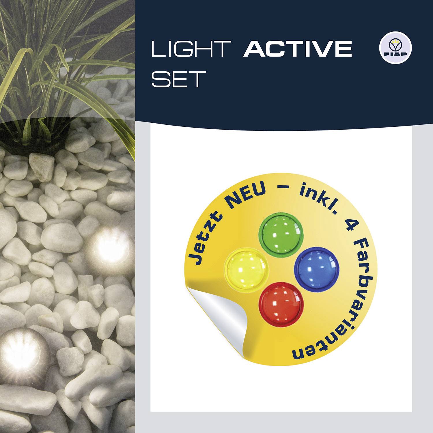FIAP 3210 Pond lighting 3-piece set LED (monochrome) Dark blue