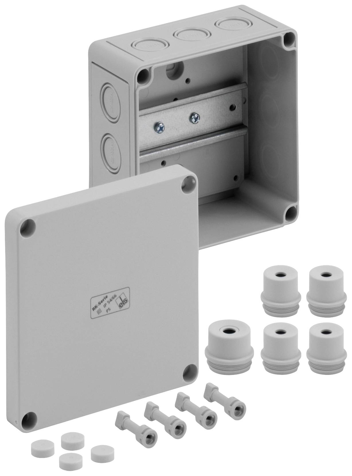 Spelsberg RK 4/12-L Serial terminal enclosure 130 x 130 x 75 Polystyrene (EPS) Grey 1 pc(s)