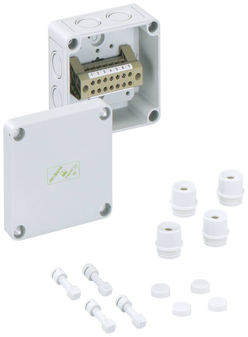 Spelsberg RKK 4/07-7x4² Serial terminal enclosure 94 x 94 x 57 Polystyrene (EPS) Grey 1 pc(s)