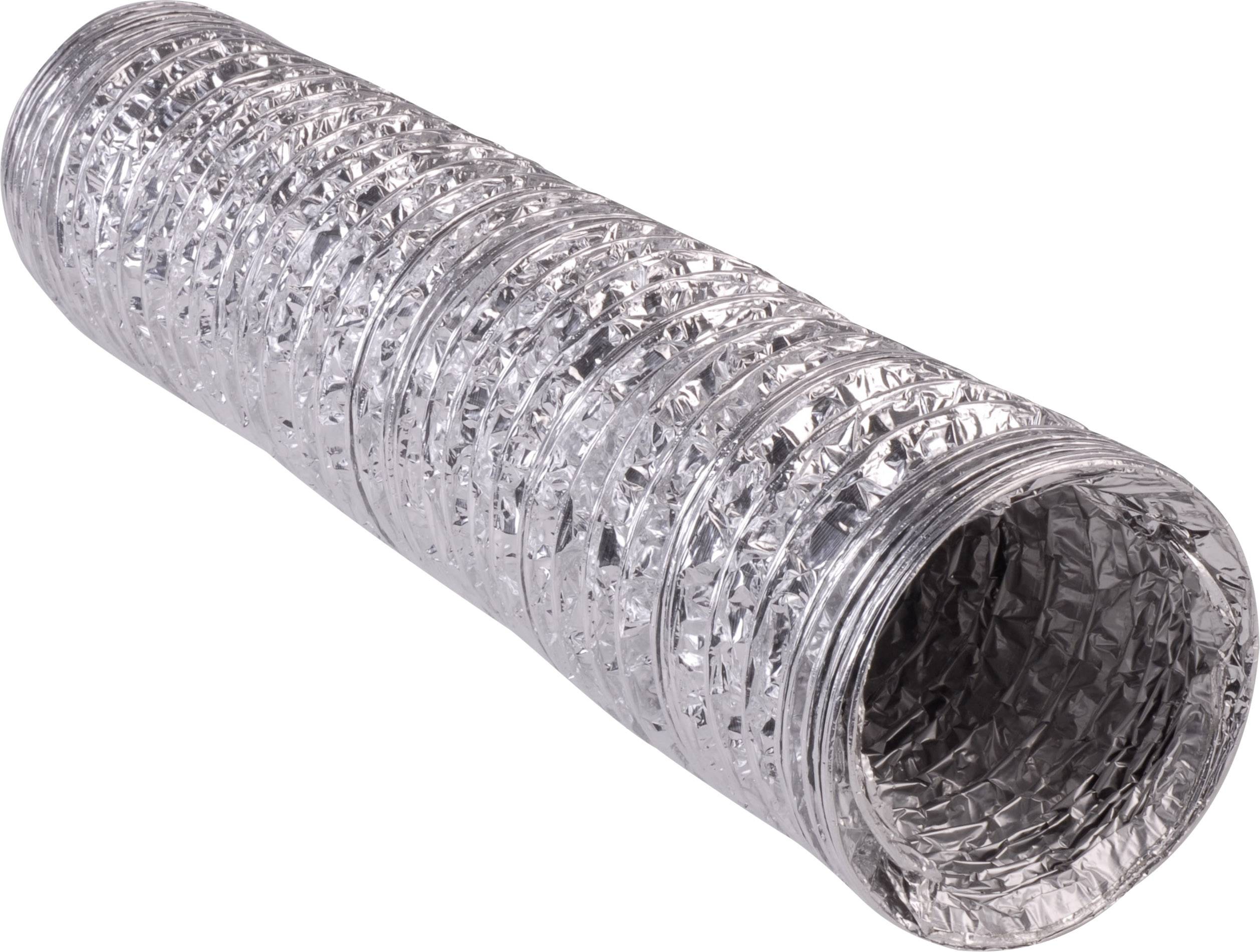 Wallair N55911 Flexible air duct Aluminium (Ø x L) 15.2 cm x 10 m Silver