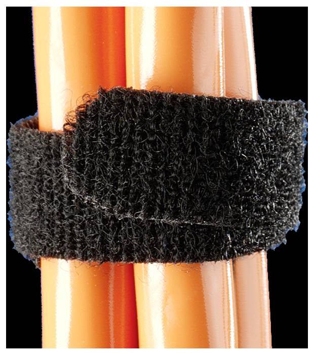 Rittal 2203400 Hook-and-loop tape for bundling Hook and loop pad (L x W) 5000 mm x 16 mm Black 1 pc(s)
