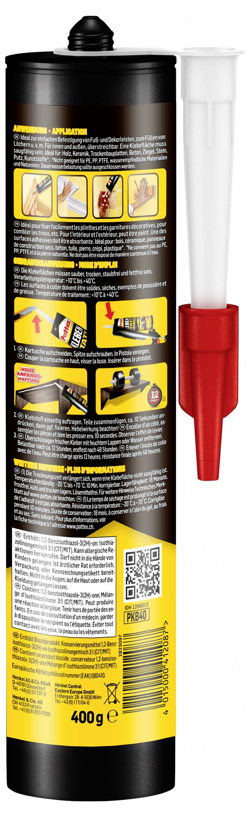 Pattex KLEBEN STATT BOHREN Glue PKB40 400 g