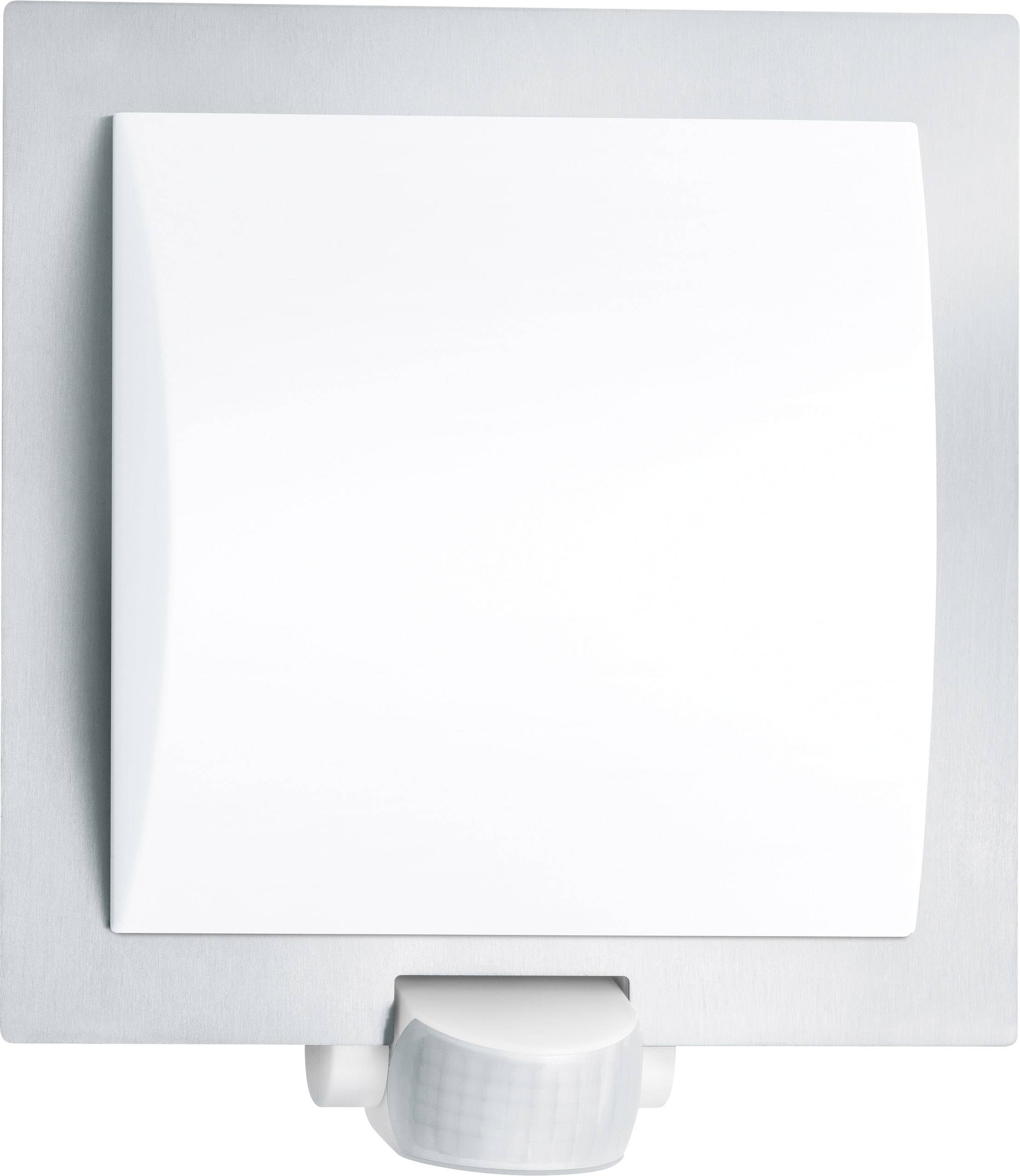 Steinel L20 S 566814 Outdoor wall light (+ motion detector) Energy-saving bulb, LED (monochrome) E-27 60 W Silver